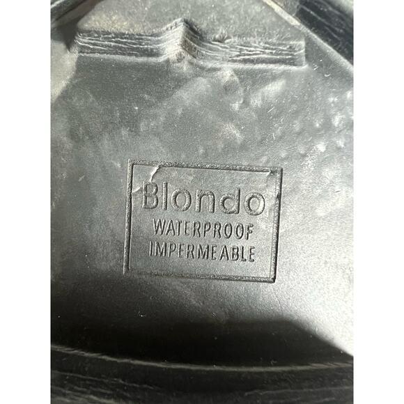 Blondo Waterproof Brown Suede Leather Zip Side Lug Sole Buckle Ankle Boots 11M - Picture 11 of 11